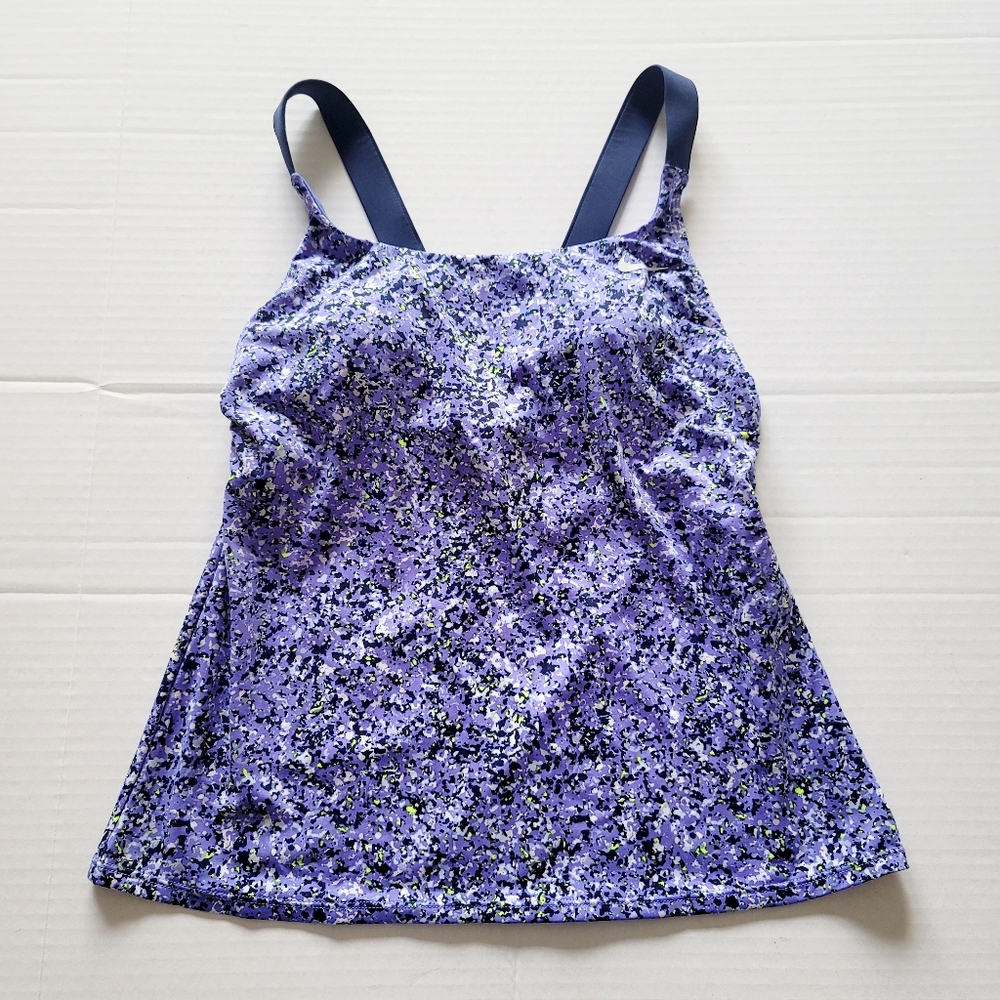 Nike Purple Floral Print Women’s Swim Tankini Top